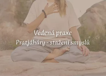 Pratjáhára, vedená praxe  - stažení smyslů