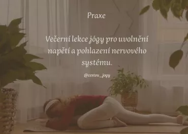 Hatha jóga večerní praxe jógy pro pohlazení nervového systému